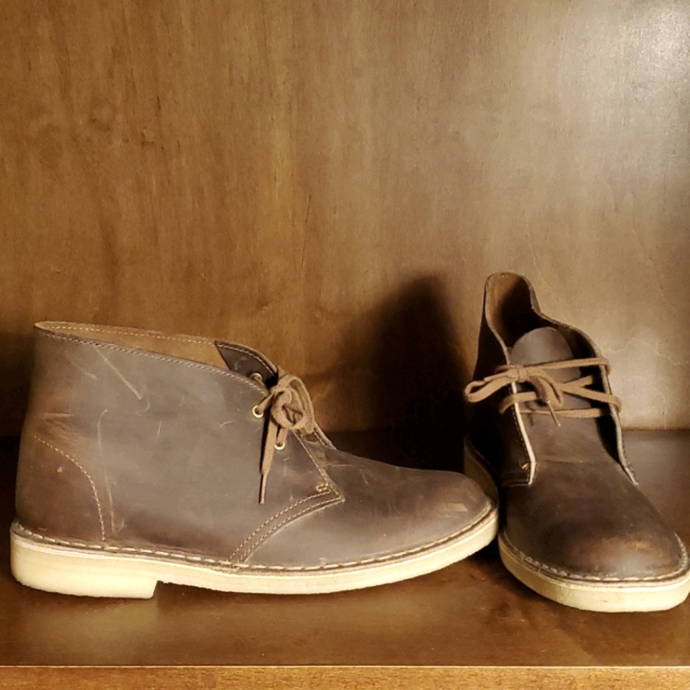 Clark's Leather Rubber Sole Bootie